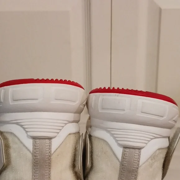 Nike LeBron "Soldier" 12 EP "Light Bone" - 8.5 - red/off-white/gold - Picture 14 of 15